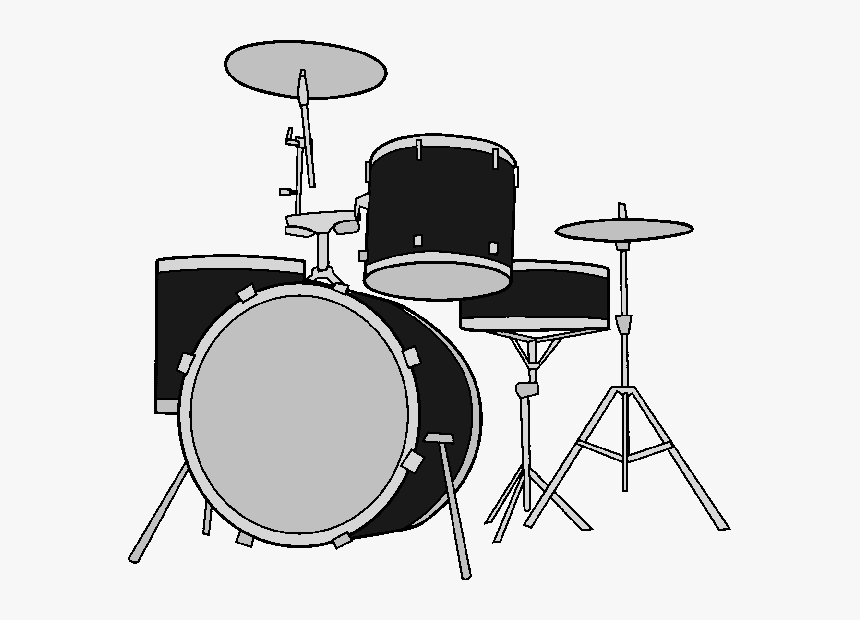 Drummer Vector Set - Drum Kit Drawing Transparent, HD Png Download, Free Download