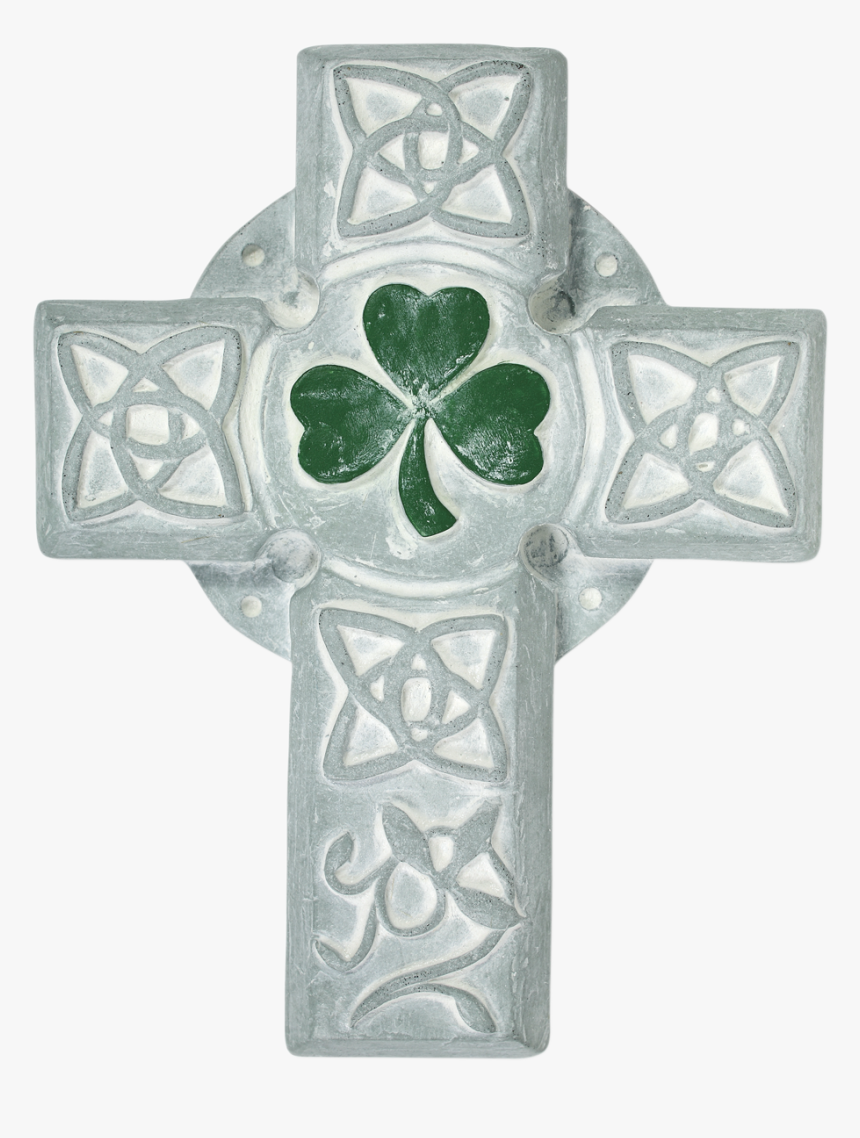 Clip Art Cross Isabel Bloom Celticcrossmulticolor - Celtic Cross With Shamrock Clipart, HD Png Download, Free Download