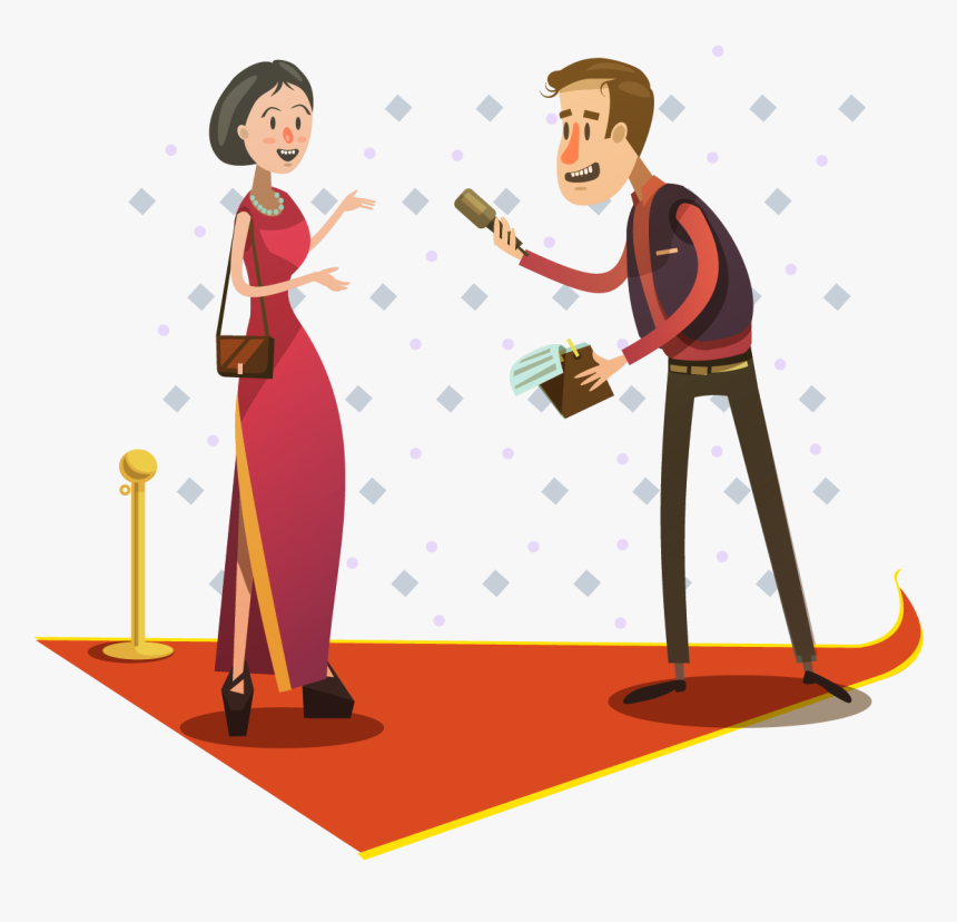 Red Carpet Clipart Photographer - Journalist As Celebrity, HD Png Download, Free Download