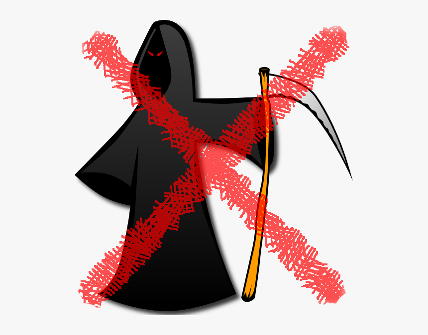 No Death - Grim Reaper Crossed Out, HD Png Download, Free Download