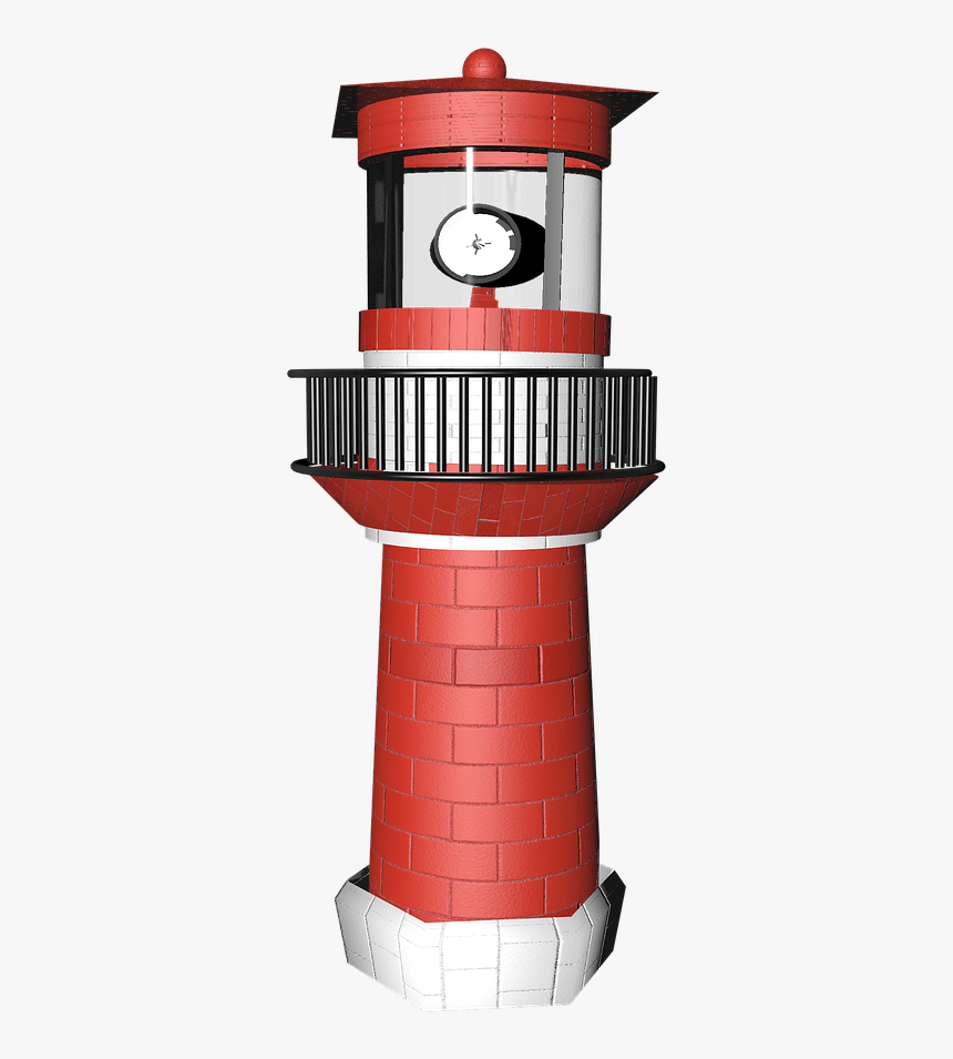 Lighthouse Red - Portable Network Graphics, HD Png Download, Free Download