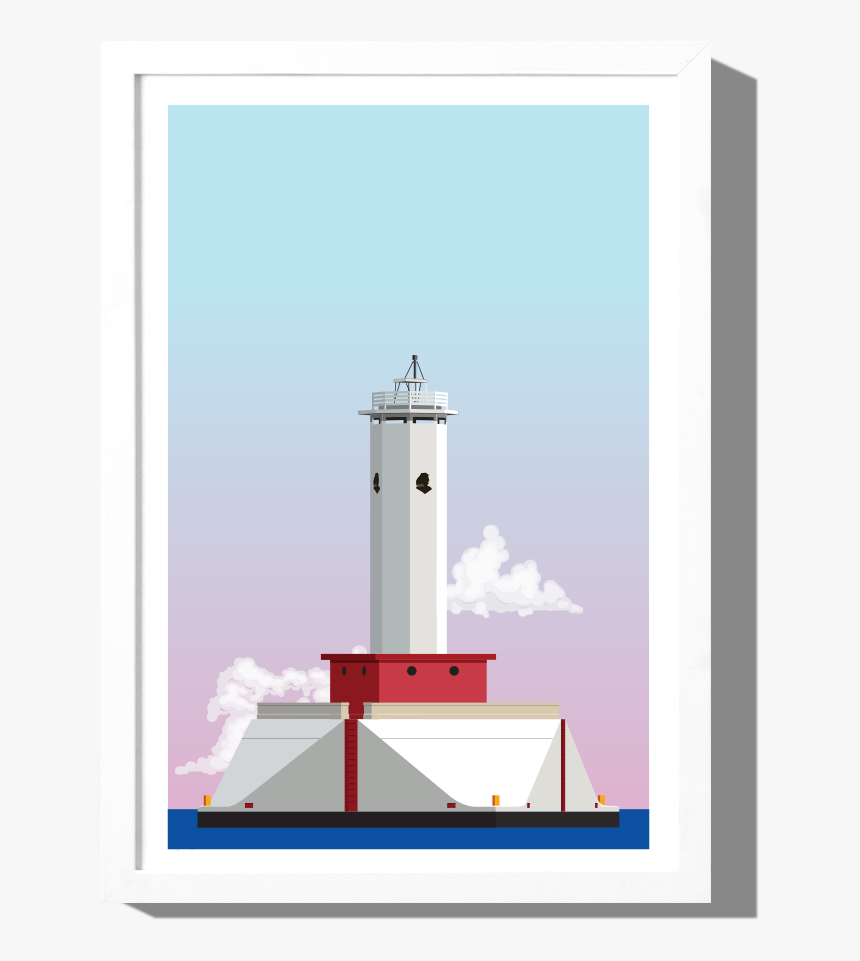 Rkr Chippewa Lighthouse Art Print Landmark Collection, HD Png Download, Free Download