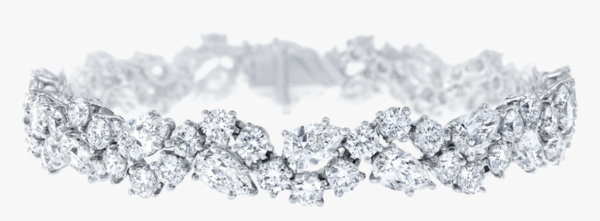 Winston™ Cluster By Harry Winston, Diamond Bracelet - Harry Winston Diamond Cluster Bracelet, HD Png Download, Free Download