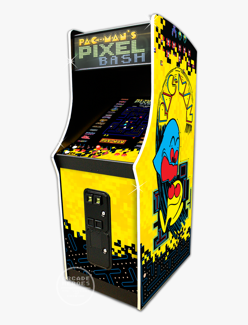 Pac Man S Pixel Bash Arcade Machine By Bandai Namco Pac Man S Pixel Bash Hd Png Download Kindpng - pacman arcade machine roblox