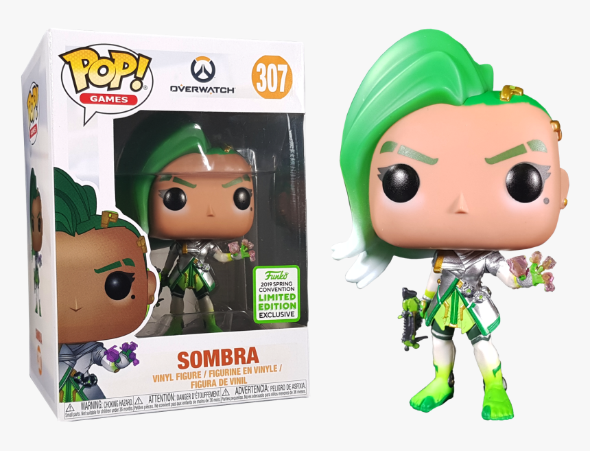 Sombra Glitch Eccc19 Us Exclusive Pop Vinyl Figure - Sombra Overwatch Funko Pop, HD Png Download, Free Download