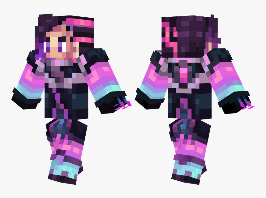 Overwatch Sombra Minecraft Skin, HD Png Download, Free Download