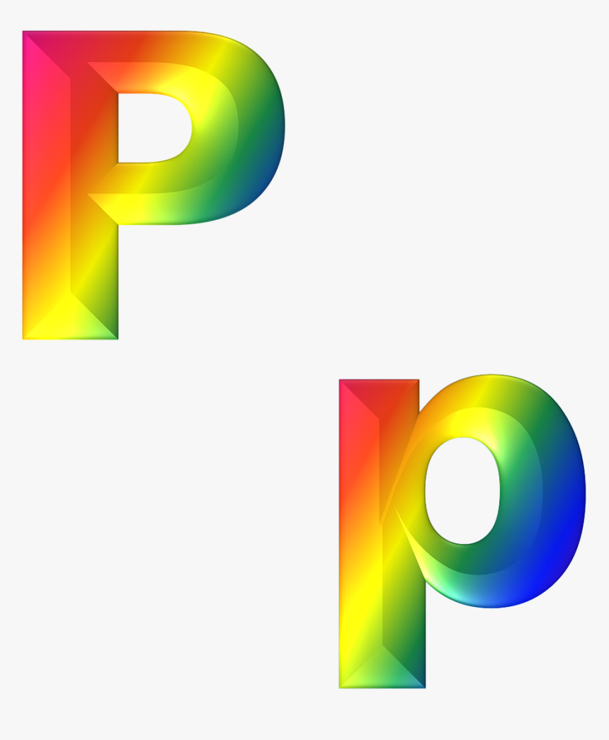 Rainbow Letter P, HD Png Download, Free Download
