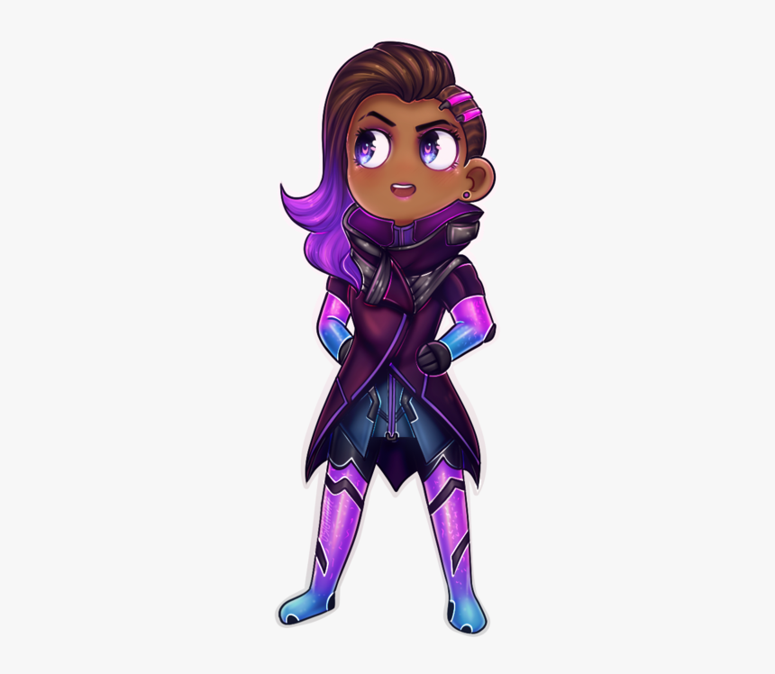Sombra Overwatch Chibi Png, Transparent Png, Free Download