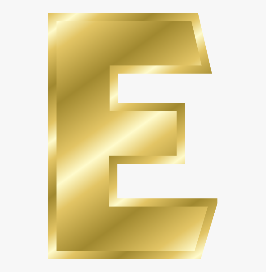 Effect Letters Alphabet Gold - Letter E Gold Png, Transparent Png, Free Download
