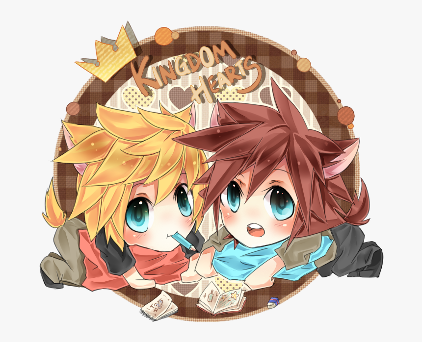 Kingdom Hearts Roxas Sora Roxas And Sora Sora And Roxas - Cartoon, HD Png Download, Free Download