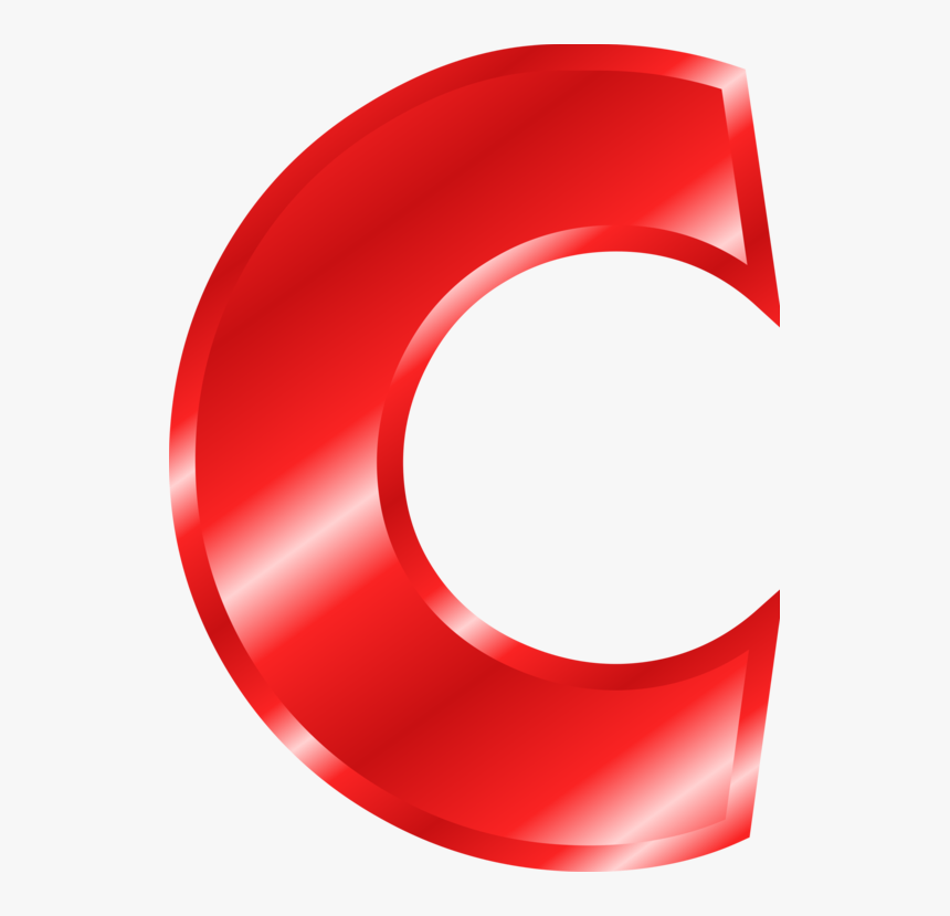 Red,letter,alphabet - Red Alphabet C, HD Png Download, Free Download