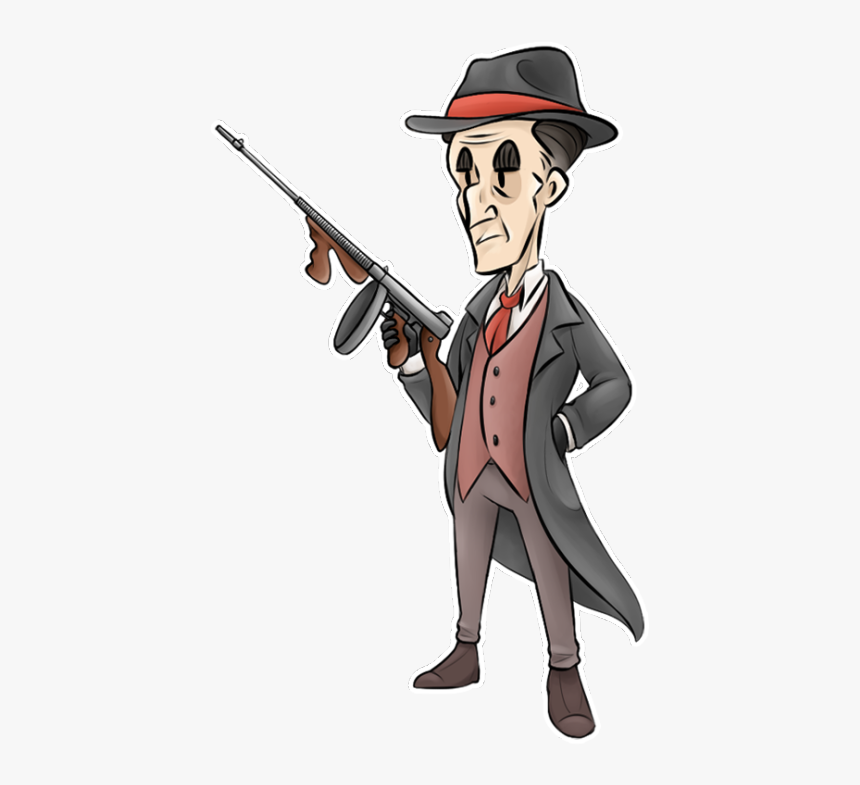 Cartoon Gun Clipart - Transparent Gangster, HD Png Download, Free Download