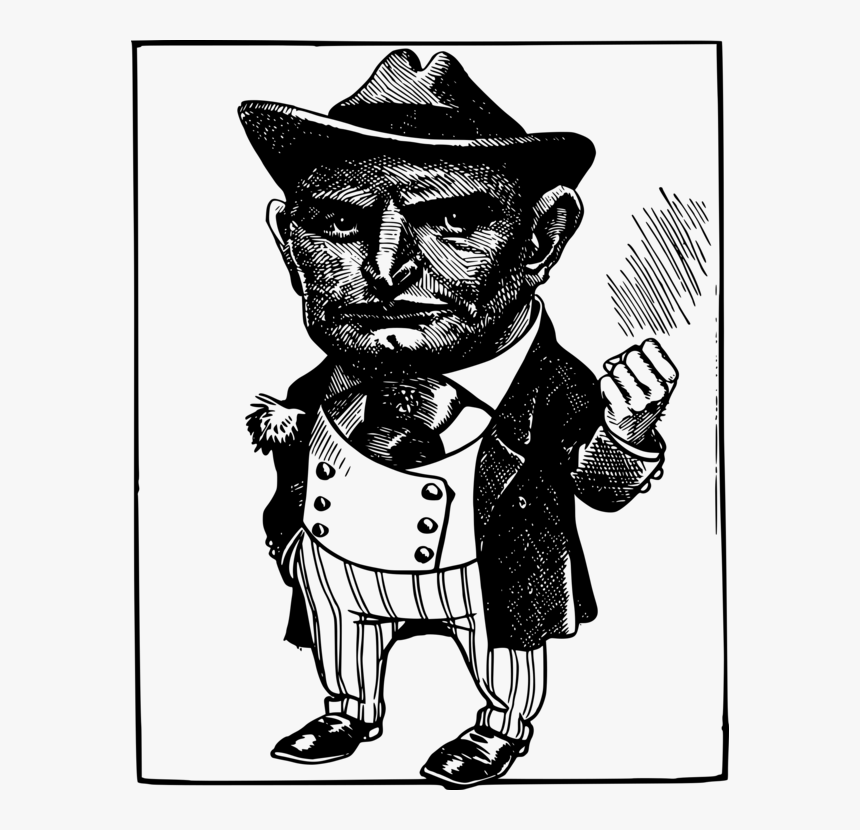 Human Behavior,art,visual Arts - 1920's Gangster Sketch, HD Png Download, Free Download