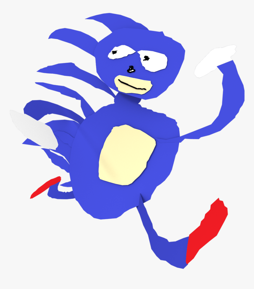 Sanic Running By Nibroc Rock-d9peznj - Sanic Running, HD Png Download, Free Download