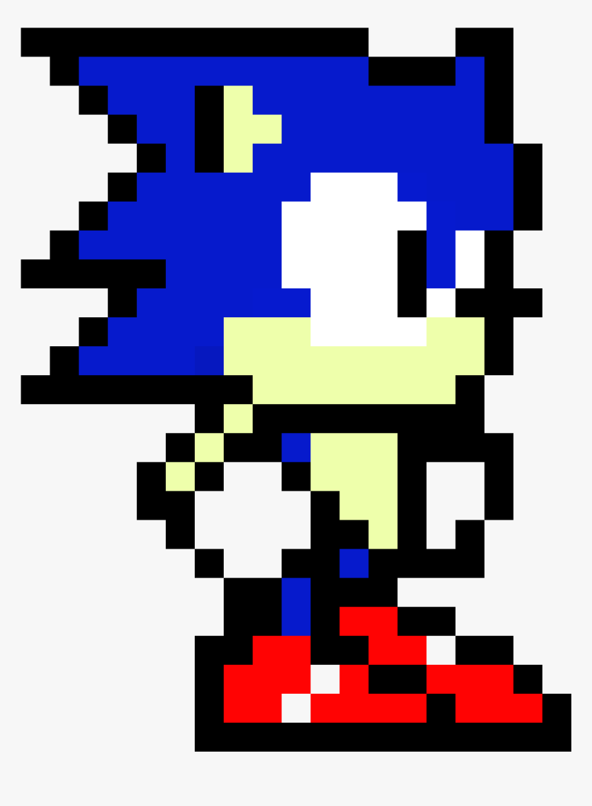 Pixel Art Do Sonic, HD Png Download, Free Download