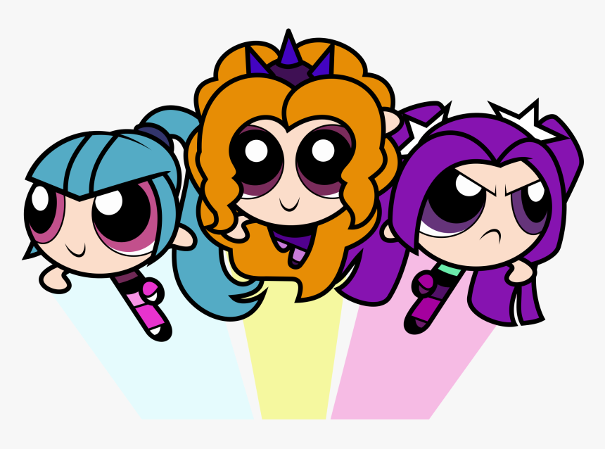 Powerdazzlings Girls By Mit-boy - Powerpuff Girls My Little Pony, HD Png Download, Free Download