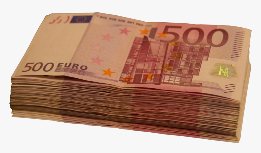 500 Euro Note Euro Banknotes Money 10 Euro Note - Stack Of 500 Euro, HD Png Download, Free Download