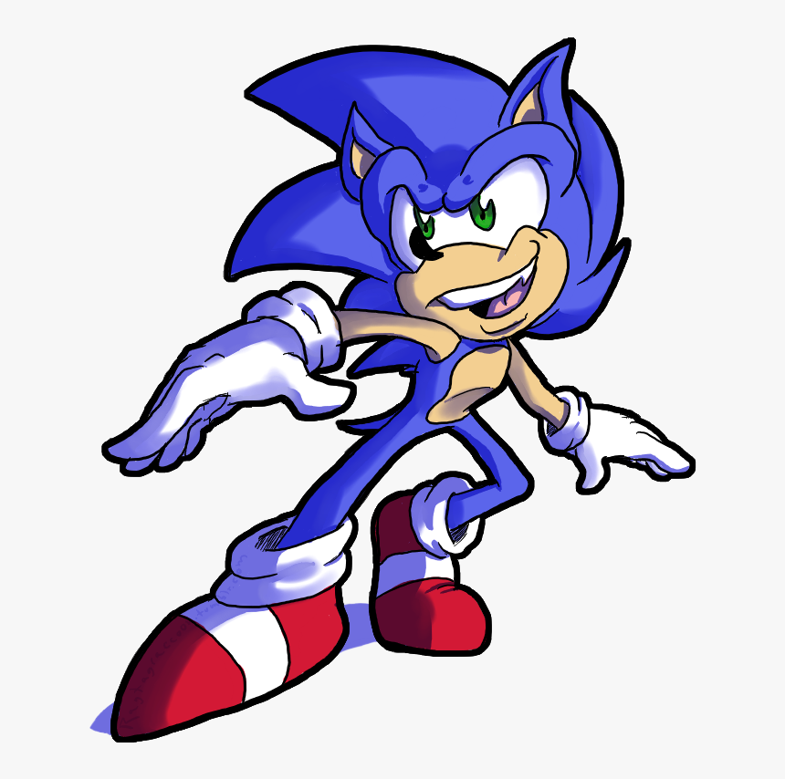 Sanic - Cartoon, HD Png Download, Free Download