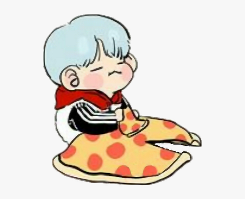 Suga Minyoongi Yoongi Bts Pizza Btauga Btssuga Btsminyo - Bts Fanart Chibi Suga, HD Png Download, Free Download