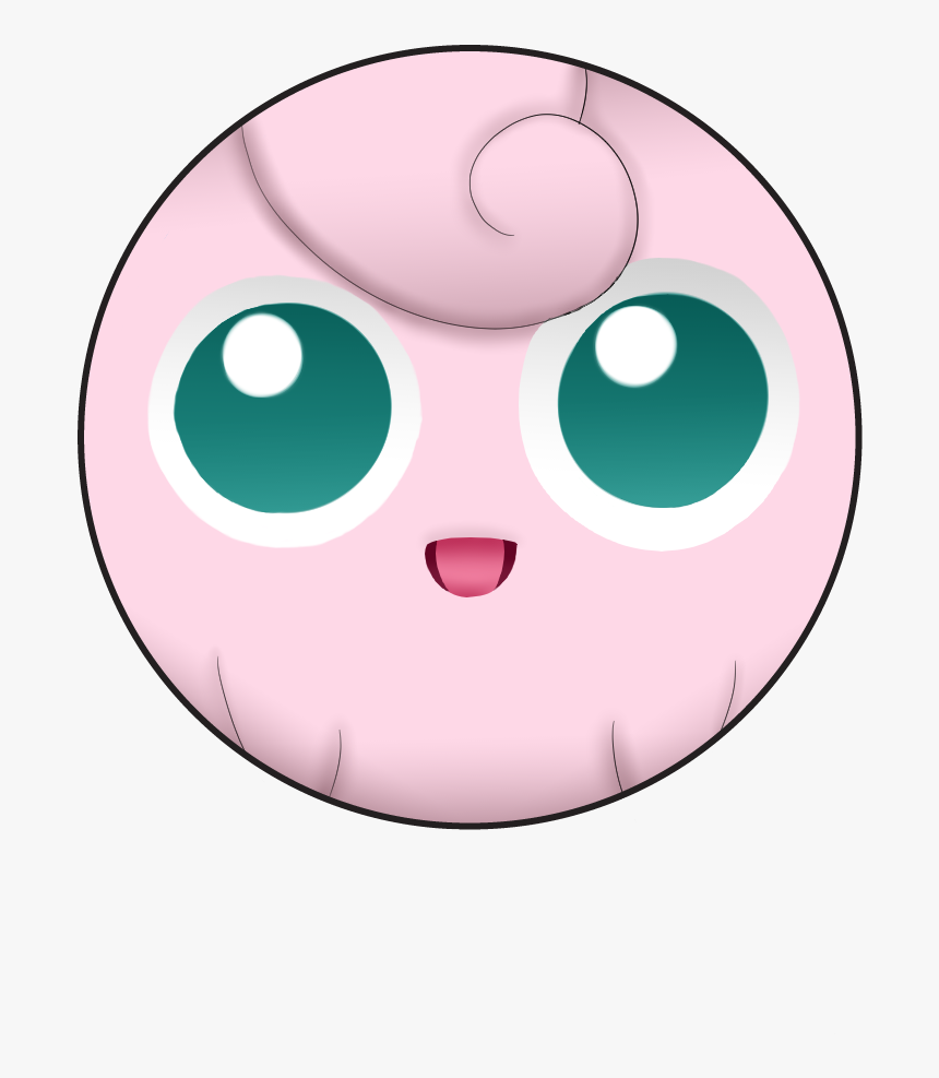 Jigglypuffbutton Original - Jigglypuff Face, HD Png Download, Free Download