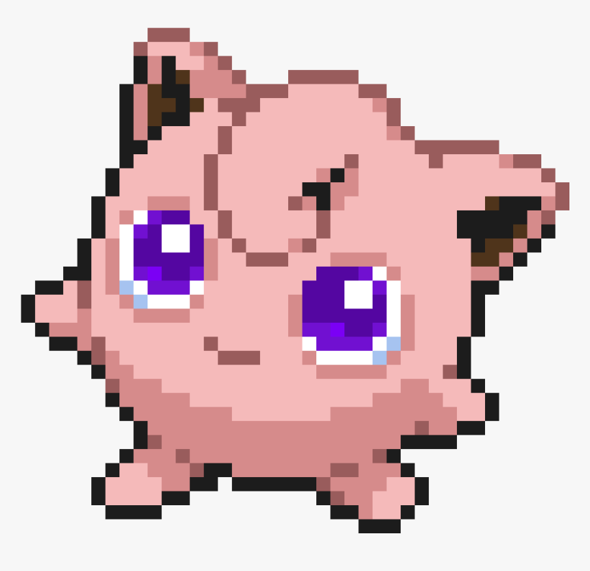 Minecraft Pixel Art Jigglypuff , Png Download - Jigglypuff Cross Stitch Pattern, Transparent Png, Free Download