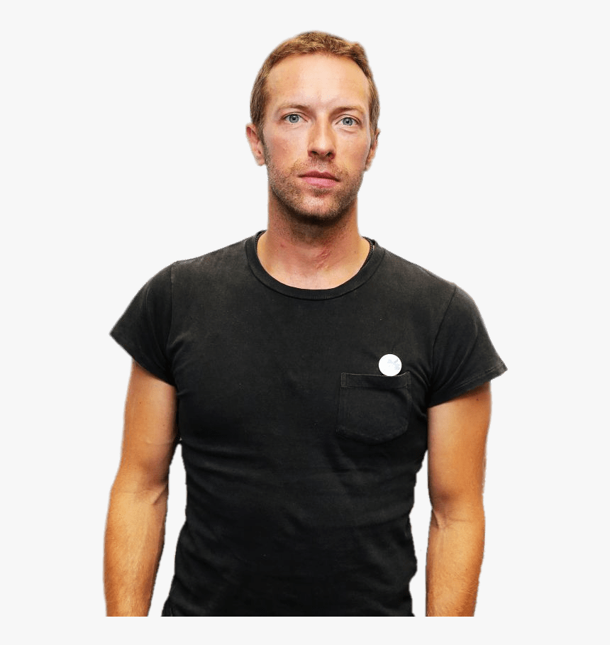 Chris Martin Black T Shirt - Chris Martin, HD Png Download, Free Download
