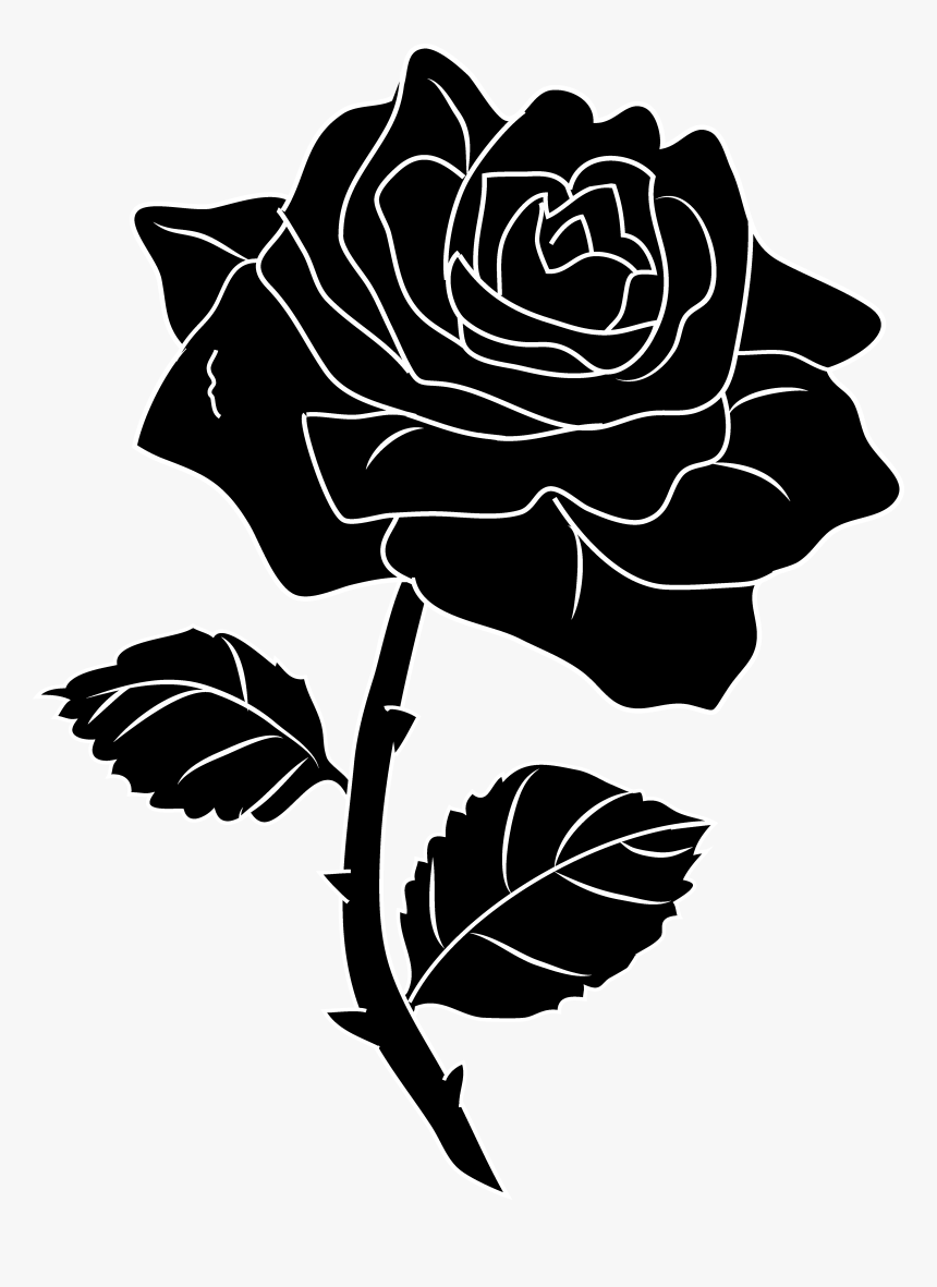 Black Rose Desktop Wallpaper Clip Art - Black Rose Clip Art, HD Png Download, Free Download