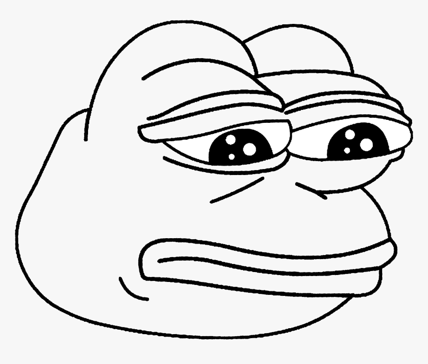 Pepe The Frog Black And White, HD Png Download, Free Download