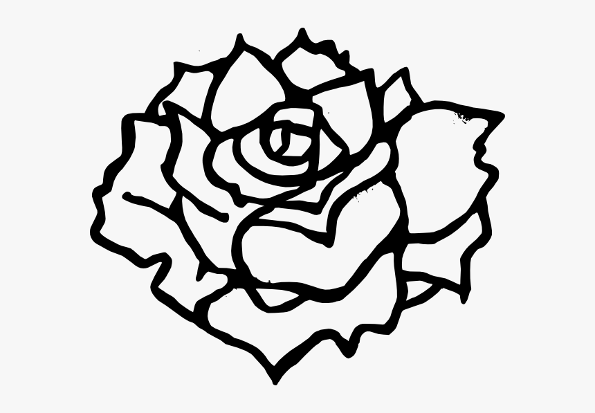 Black And White Rose Clipart, HD Png Download, Free Download