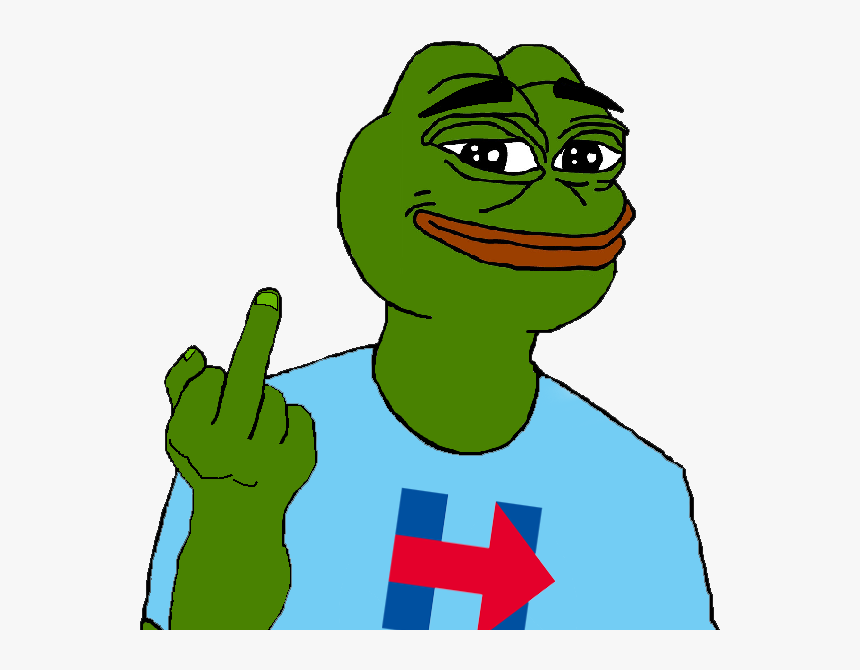 Download Pepe Weeaboo Clipart , Png Download - Pepe Middle Finger Nazi, Transparent Png, Free Download