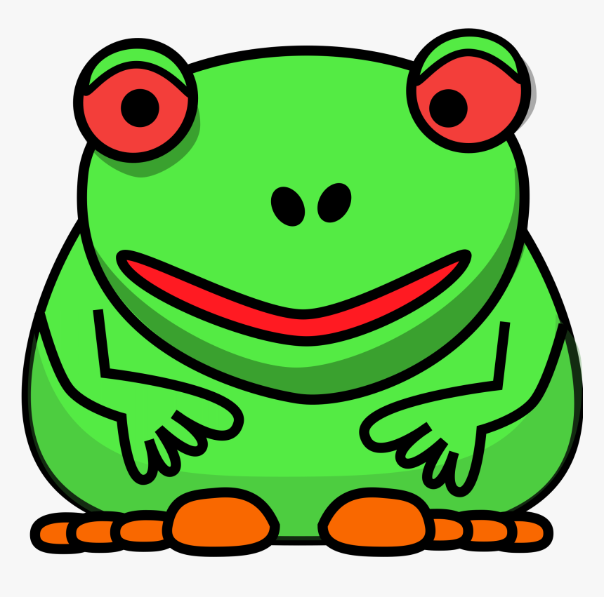 Free Download Sad Cartoon Frog Clipart Toad Frog Clip - Frog Cartoon Clip Art, HD Png Download, Free Download