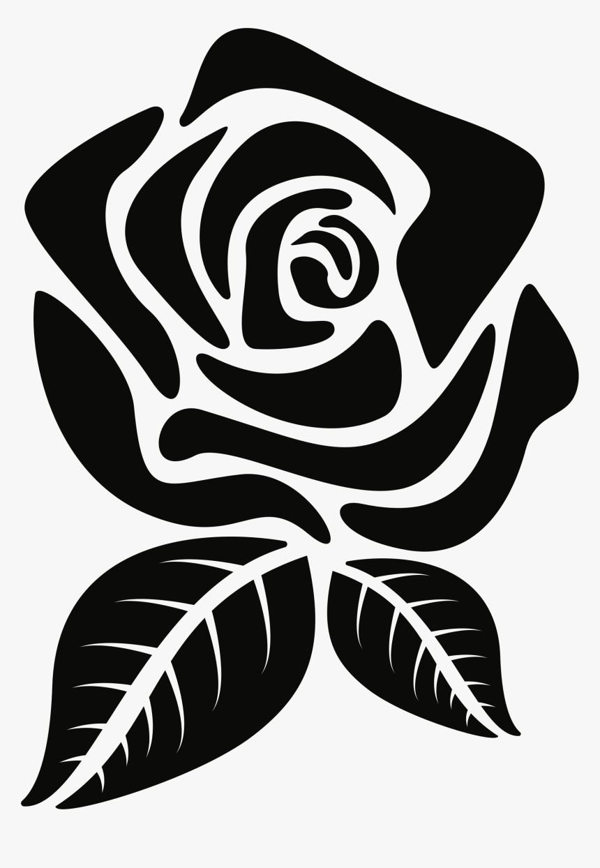 Hd Rose Silhouette Png - Flower Silhouette, Transparent Png, Free Download