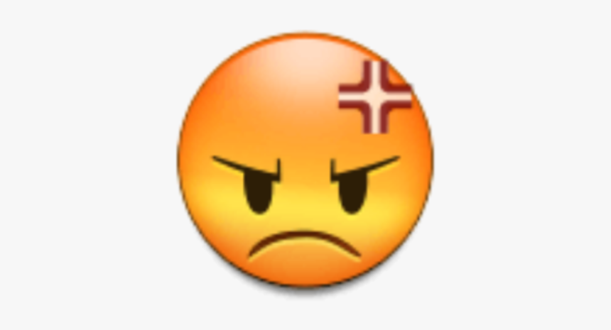 #angry #annoyed #flustered #mad #emoji #sticker - Emoji Pouting Face Samsung, HD Png Download, Free Download