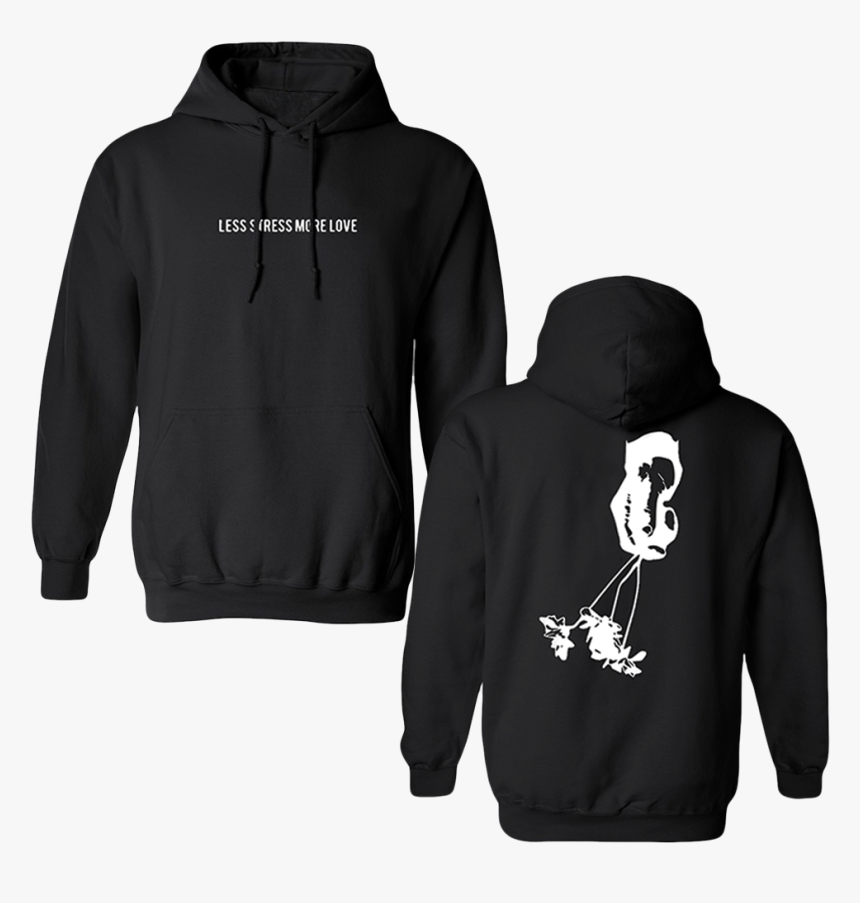 Black Hooded Jumper Back, HD Png Download, Free Download