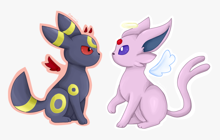 Umbreon And Espeon - Espeon And Umbreon Png, Transparent Png, Free Download