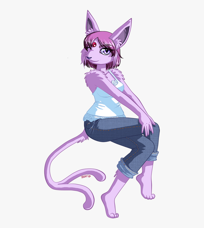 Espeon - Espeon Anthro Female, HD Png Download, Free Download