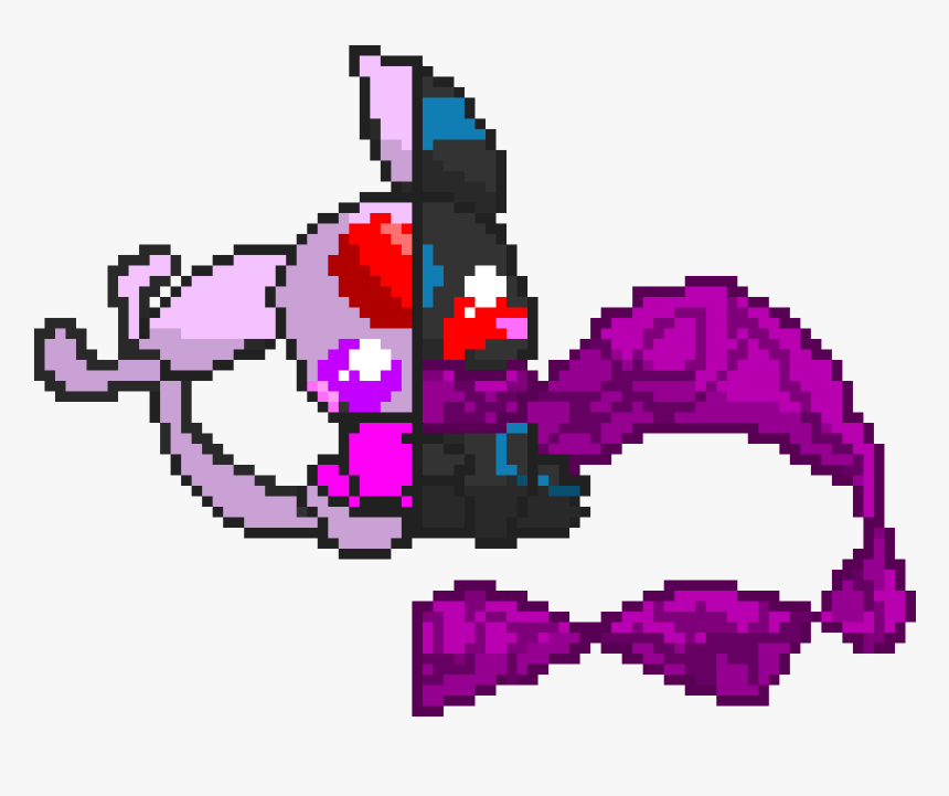 Umbreon And Espeon - Pixel Art Minecraft Pokémon Espeon, HD Png Download, Free Download