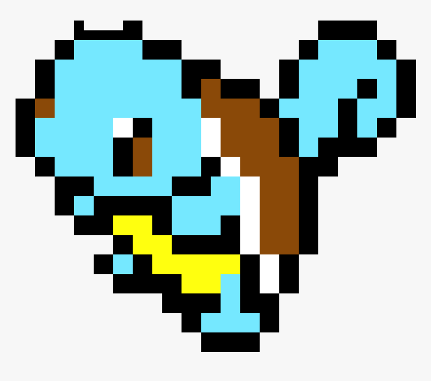 Pixel Art Pokemon Squirtle, HD Png Download, Free Download