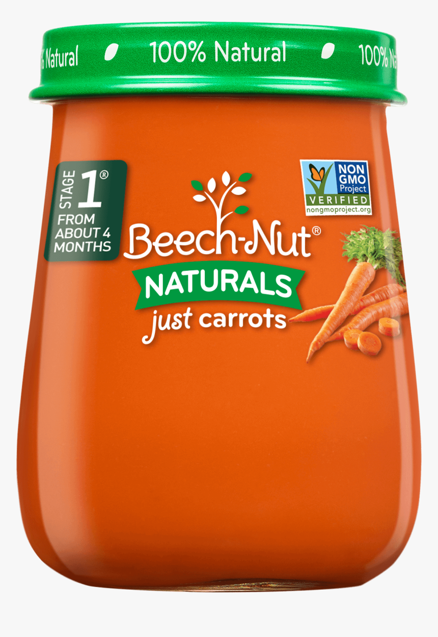 Naturals Just Carrots Jar - Beechnut Baby Food Carrot, HD Png Download, Free Download