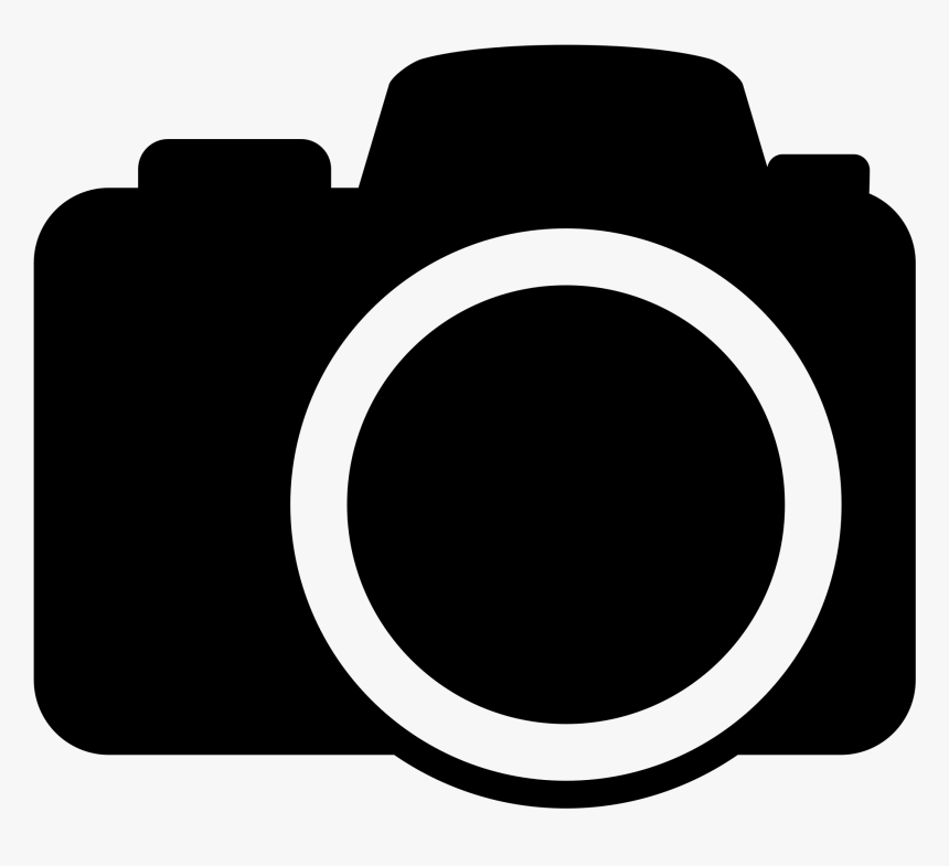 Emoji Clipart Camera - Camera Emoji Black And White, HD Png Download, Free Download