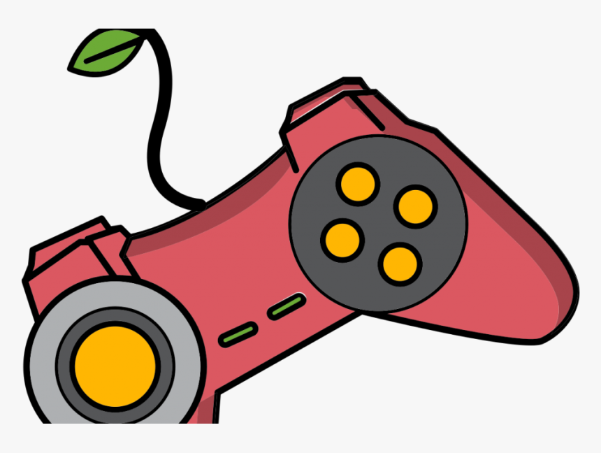 Video Game Controller - Red Video Game Controller Cartoon, HD Png Download, Free Download