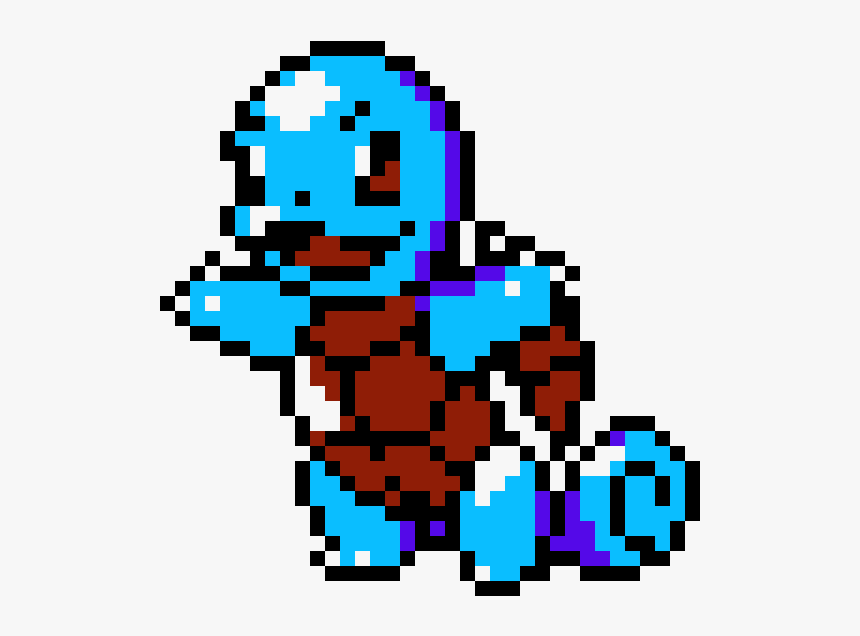 Pixel Art Pokemon Squirtle, HD Png Download, Free Download