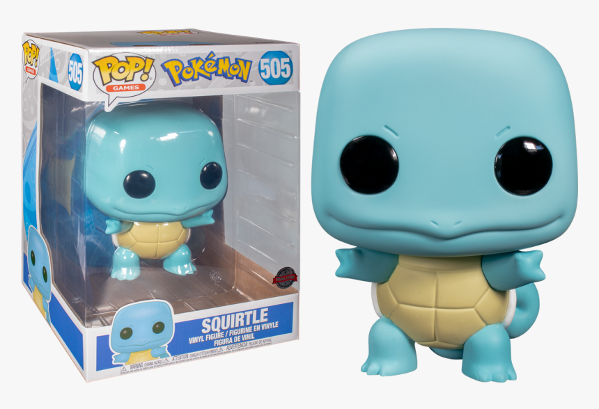 Pokemon - Squirtle - 10 Inch Squirtle Funko Pop, HD Png Download, Free Download
