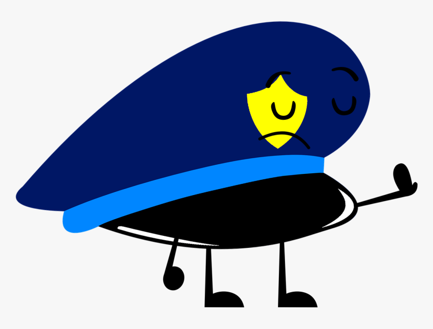 Police Hat - Cartoon - Cartoon Police Hat, HD Png Download, Free Download