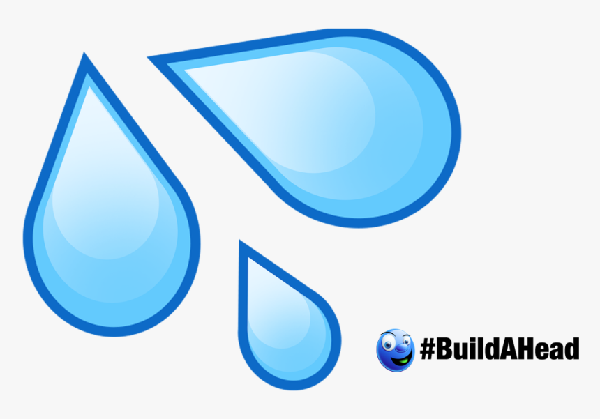 Water Splash Emoji Png Water Drop Emoji - Small Cartoon Water Drop, Transparent Png, Free Download