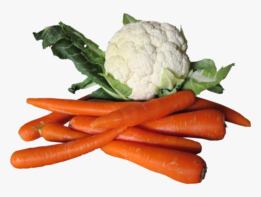 Vegetables, Cauliflower, Carrots - Carrots & Cauliflower Png, Transparent Png, Free Download