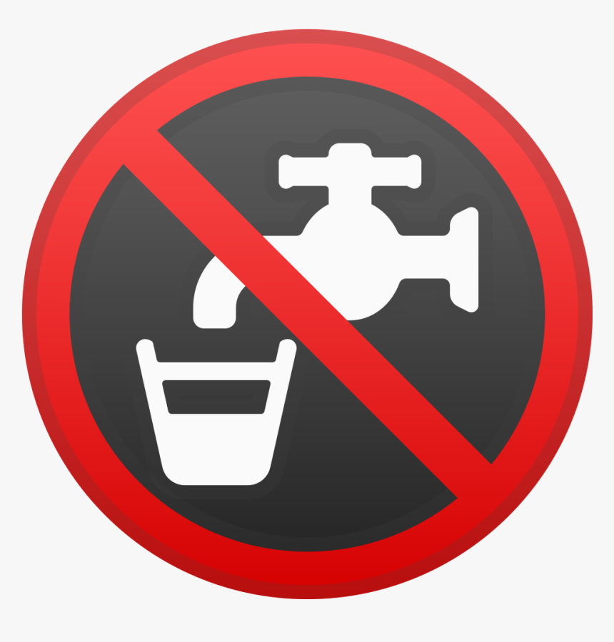 Non Potable Water Icon - Unicode Кран Вода, HD Png Download, Free Download