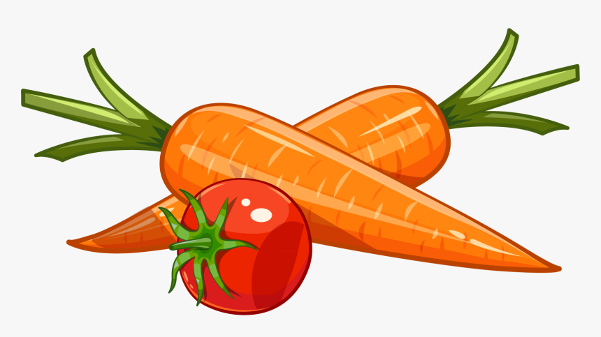 Royalty Free Carrots Drawing - Carrot And Tomato Drawing, HD Png Download, Free Download