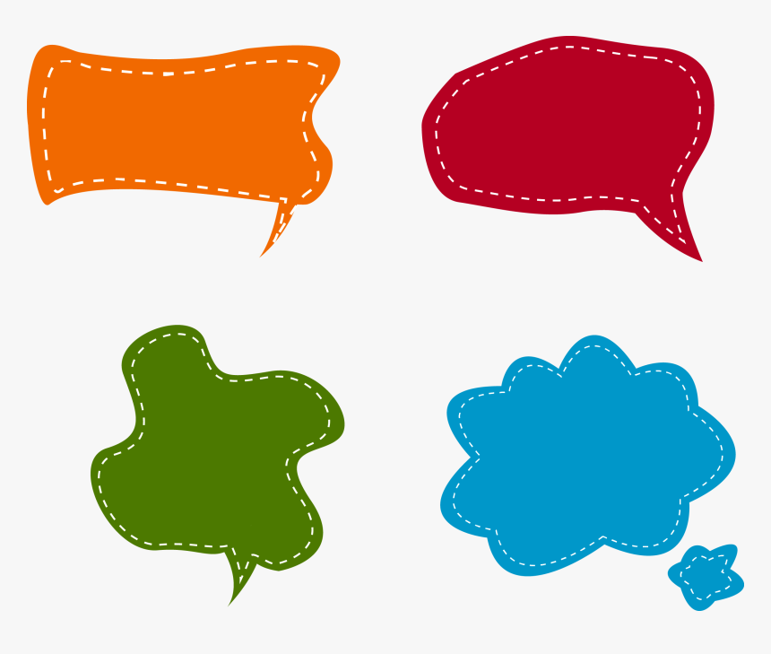 Balloon Dialog Box Colorful Bubbles Transprent Png - Vector Dialogue Box Png, Transparent Png, Free Download