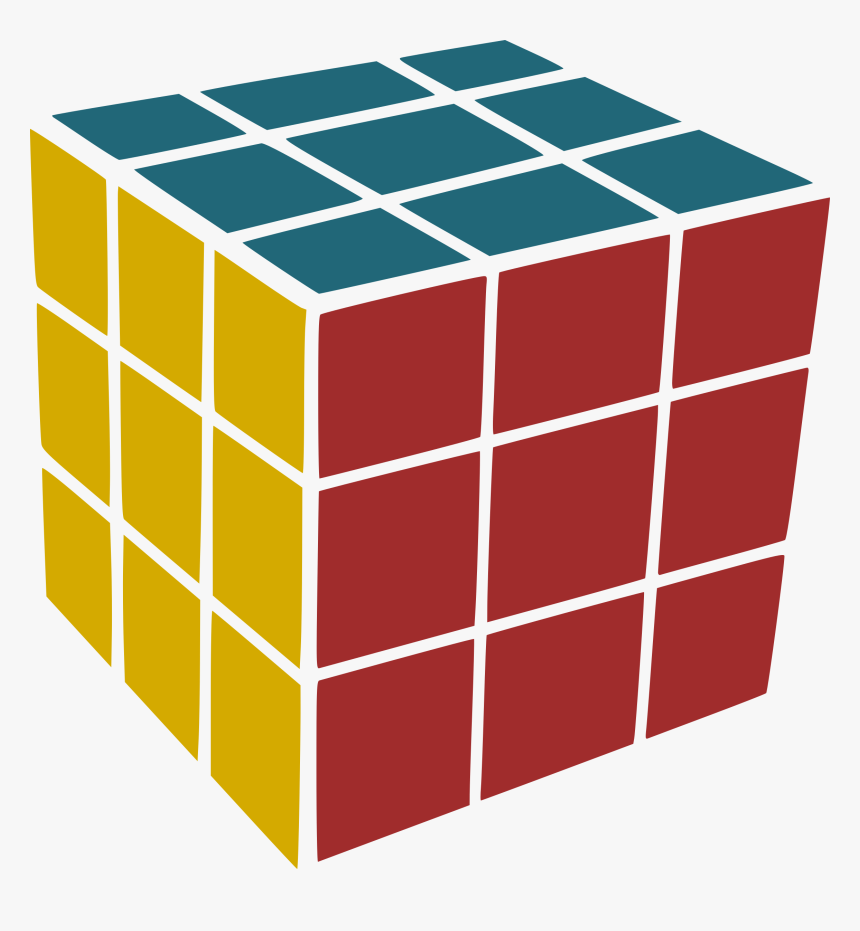 Rubik"s Simple Clip Arts - Cubo Rubik Vector Png, Transparent Png, Free Download